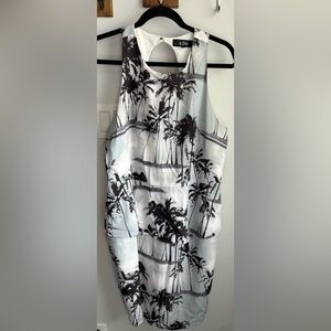 Black and White Palm Tree Dress